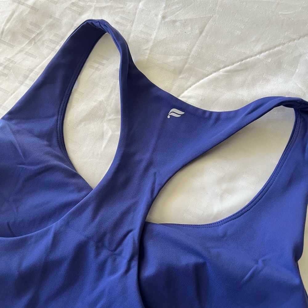 NEW - Fabletics Anywhere Built-In-Bra Tank in Nightfall Blue - Picture 5 of 13
